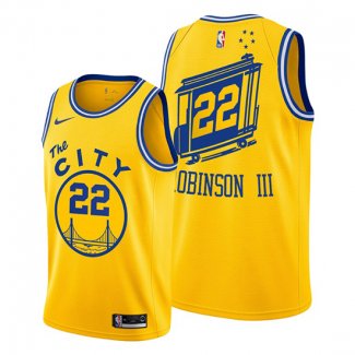 Camiseta Golden State Warriors Glenn Robinson III NO 22 Hardwood Classics Oro