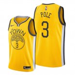 Camiseta Golden State Warriors Jordan Poole NO 3 Earned Amarillo