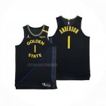 Camiseta Golden State Warriors Kyle Anderson NO 1 Statement 2025-26 Negro