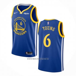 Camiseta Golden State Warriors Nick Young NO 6 Icon Azul