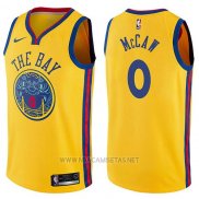 Camiseta Golden State Warriors Patrick McCaw NO 0 Chinese Heritage Ciudad 2017-18 Amarillo