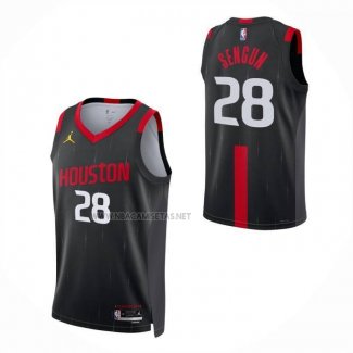 Camiseta Houston Rockets Alperen Sengun NO 28 Statement 2026-27 Negro