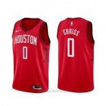 Camiseta Houston Rockets Marquese Chriss NO 0 Earned Rojo