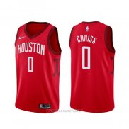 Camiseta Houston Rockets Marquese Chriss NO 0 Earned Rojo