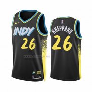 Camiseta Indiana Pacers Ben Sheppard NO 26 Ciudad 2023-24 Negro