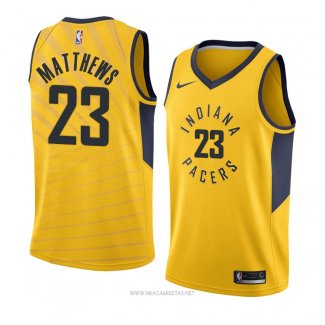 Camiseta Indiana Pacers Wesley Matthews NO 23 Statement 2018 Amarillo