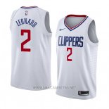 Camiseta Los Angeles Clippers Kawhi Leonard NO 2 Association 2019-20 Blanco
