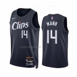 Camiseta Los Angeles Clippers Terance Mann NO 14 Ciudad 2023-24 Azul