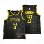 Camiseta Los Angeles Lakers Carmelo Anthony NO 7 Black Mamba Negro
