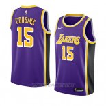 Camiseta Los Angeles Lakers Demarcus Cousins NO 15 Statement 2019-20 Violeta