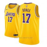 Camiseta Los Angeles Lakers Isaac Bonga NO 17 Icon 2018-19 Oro