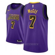 Camiseta Los Angeles Lakers Javale McGee NO 7 Ciudad 2018 Violeta