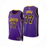 Camiseta Los Angeles Lakers Luka Doncic NO 77 Statement 2024-25 Violeta