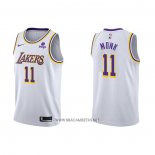Camiseta Los Angeles Lakers Malik Monk NO 11 Association 2021-22 Blanco