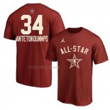 Camiseta Manga Corta All Star 2024 Giannis Antetokounmpo Rojo