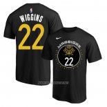 Camiseta Manga Corta Golden State Warriors Andrew Wiggins Ciudad 2022-23 Negro