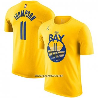 Camiseta Manga Corta Golden State Warriors Klay Thompson Statement Amarillo