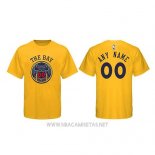 Camiseta Manga Corta Golden State Warriors Personalizada Amarillo Ciudad