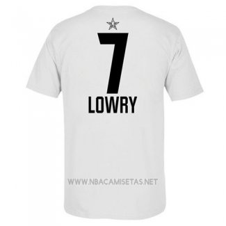 Camiseta Manga Corta Kyle Lowry All Star 2019 Toronto Raptors Blanco