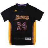 Camiseta Manga Corta Los Angeles Lakers Kobe Bryant NO 24 Negro