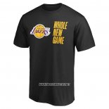 Camiseta Manga Corta Los Angeles Lakers Whole New Game Negro2