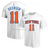 Camiseta Manga Corta New York Knicks Jalen Brunson Blanco
