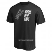 Camiseta Manga Corta San Antonio Spurs Whole New Game Negro