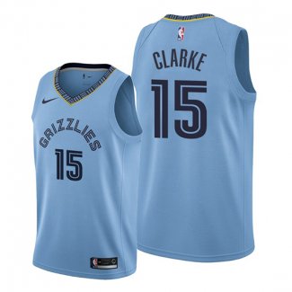 Camiseta Memphis Grizzlies Brandon Clarke NO 15 Statement Azul