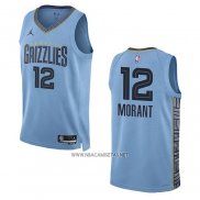 Camiseta Memphis Grizzlies Ja Morant NO 12 Statement 2022-23 Azul