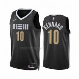 Camiseta Memphis Grizzlies Luke Kennard NO 10 Ciudad 2023-24 Negro