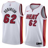Camiseta Miami Heat Duncan Robinson NO 62 Association 2018 Blanco