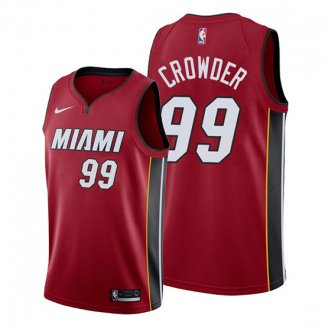Camiseta Miami Heat Jae Crowder NO 99 Statement 2019-20 Rojo