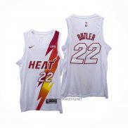 Camiseta Miami Heat Jimmy Butler NO 22 Fashion Royalty Blanco