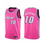 Camiseta Miami Heat Tim Hardaway NO 10 Earned Rosa