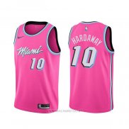 Camiseta Miami Heat Tim Hardaway NO 10 Earned Rosa