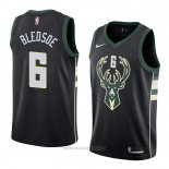 Camiseta Milwaukee Bucks Eric Bledsoe NO 6 Statement 2018 Negro