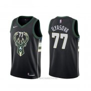 Camiseta Milwaukee Bucks Ersan Ilyasova NO 77 Statement Negro