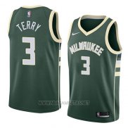 Camiseta Milwaukee Bucks Jason Terry NO 3 Icon 2018 Verde