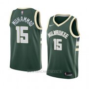 Camiseta Milwaukee Bucks Shabazz Muhammad NO 15 Icon 2018 Verde
