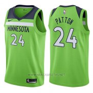 Camiseta Minnesota Timberwolves Justin Patton NO 24 Statement 2017-18 Verde