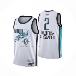 Camiseta NBA All Star 2026 Shai Gilgeous Alexander NO 2 Blanco