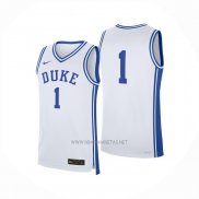 Camiseta NCAA Duke Blue Devils NO 1 Blanco