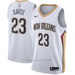 Camiseta New Orleans Pelicans Anthony Davis NO 23 Association 2017-18 Blanco