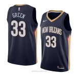 Camiseta New Orleans Pelicans Garlon Verde NO 33 Icon 2018 Azul