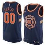 Camiseta New York Knicks Enes Kanter NO 00 Ciudad 2018 Azul