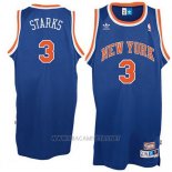 Camiseta New York Knicks John Starks NO 3 Retro Azul