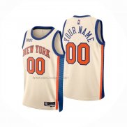 Camiseta New York Knicks Personalizada Ciudad 2025-26 Crema