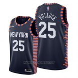 Camiseta New York Knicks Reggie Bullock NO 25 Ciudad 2019 Azul