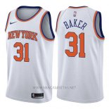 Camiseta New York Knicks Ron Baker NO 31 Association 2017-18 Blanco
