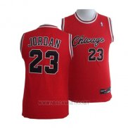 Camiseta Nino Chicago Bulls Michael Jordan NO 23 Rojo2